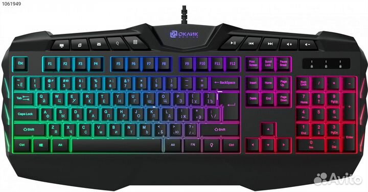1061949, Клавиатура oklick 777G psycho Проводная ч
