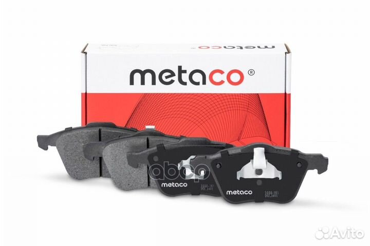Колодки тормозные передние к-кт '3000-161 metaco