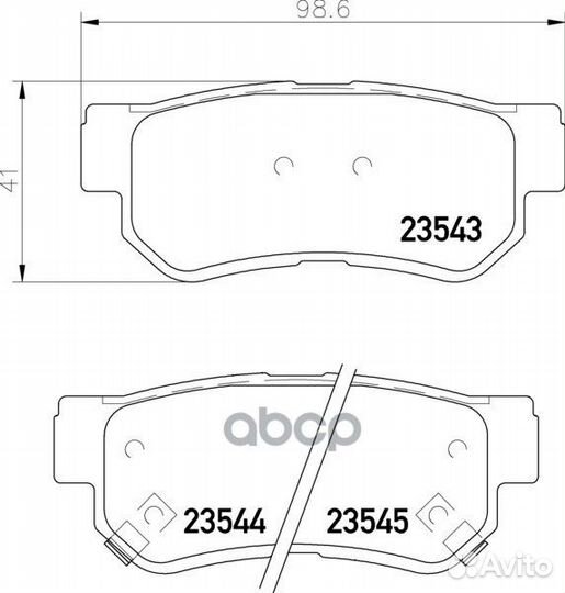 Комплект тормозных колодок NP6014 nisshinbo