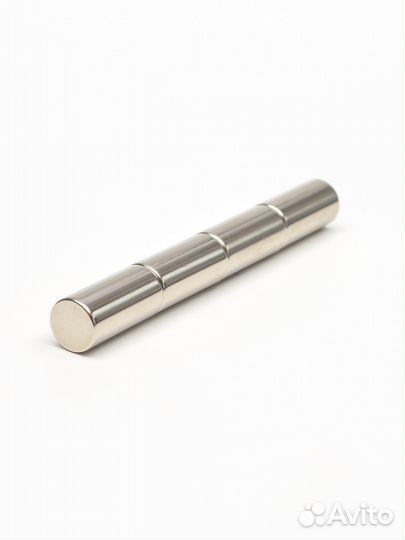 Неодимовые магниты 12х25 мм, прутки, набор 4 шт