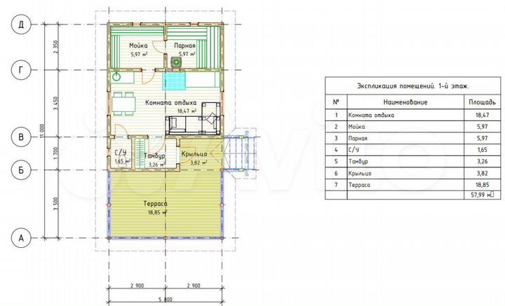 Дача 48 м² на участке 10 сот.