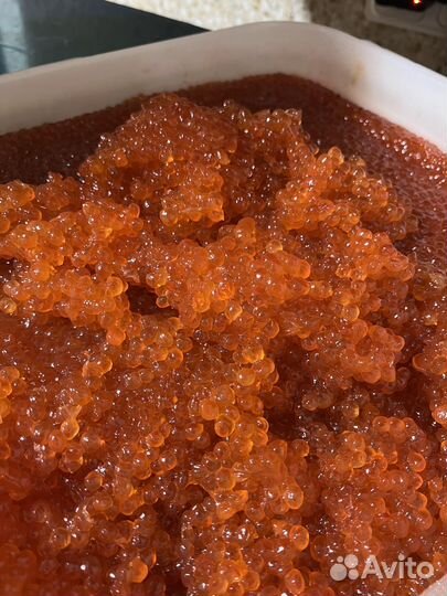 Красная икра кета