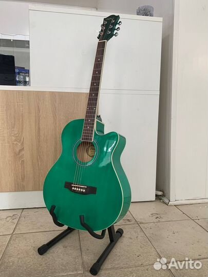 Акустическая гитара Elitaro 40 зеленая