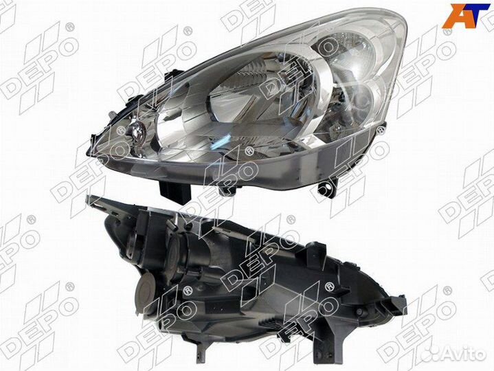 Фара peugeot partner 08-12 LH