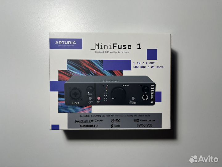Звуковая карта Arturia Minifuse 1 Black новая