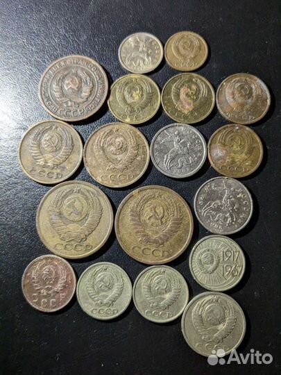 Монеты СССР и рубли 90х