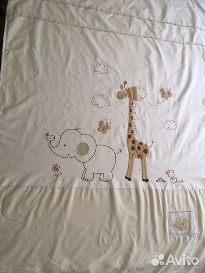 Бортики, пододеяльник, простынь, наволочка