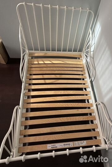 Детская кровать раздвижная IKEA Миннен+ дно+матрас