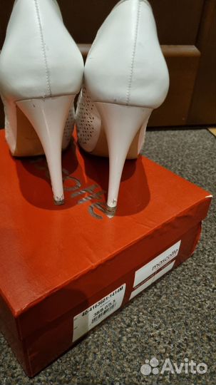 Белые туфли свадебные 38