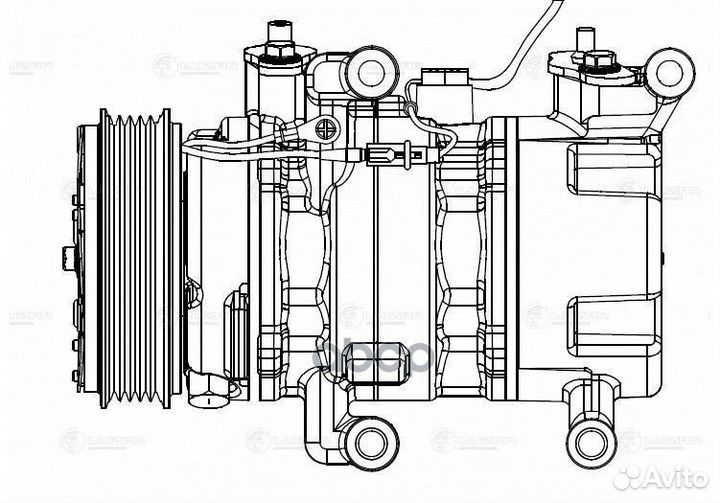 Lcac 2520 компрессор кондиционера Mazda 3 BK 0