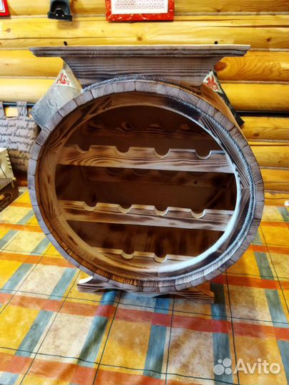 Бочка-бар на 10 винных бутылок