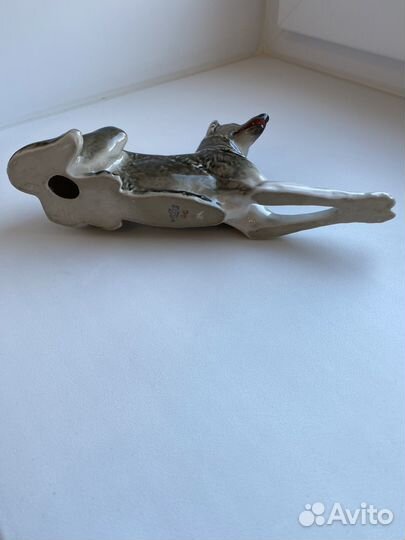 Фарфоровая статуэтка Немецкая овчарка лфз