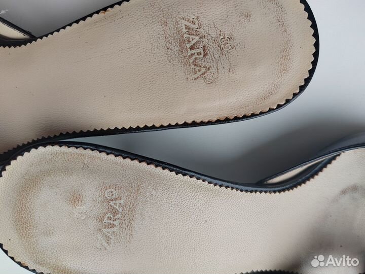 Шлепанцы zara 38