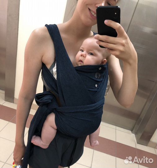 Рюкзак переноска chicco comfyfit синий