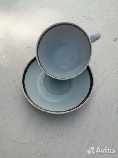 Чашка с блюцем