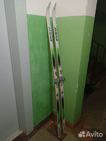 Лыжи Visu, палки, коньки