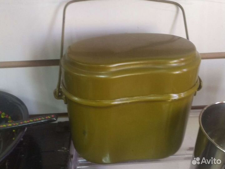 Армейская фляга старого образца с чехлом +