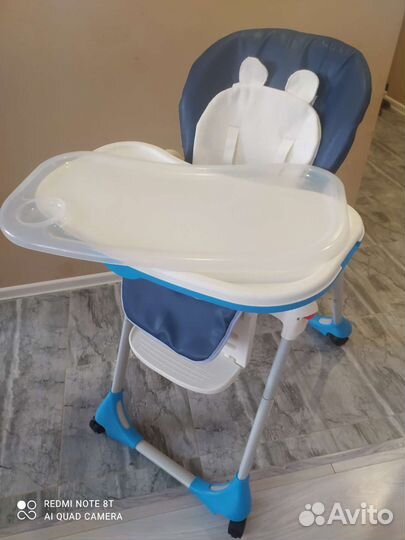 Стул для кормления 0+, чехол новый из экокожи