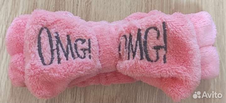 Повязка на голову для макияжа и умывания omg