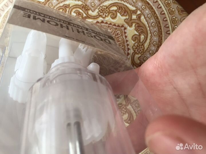 Кондитерский шприц поршневый с насадками