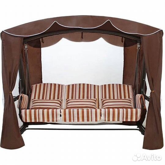 Садовые качели трехместные 