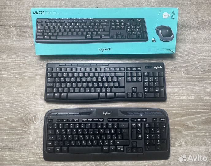 Клавиатура беспроводная Logitech MK270, MK330