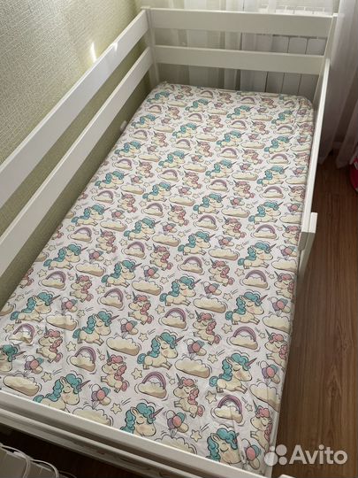 Простынь на резинке 160 80