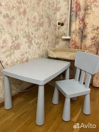 Стол и стул Mammut IKEA