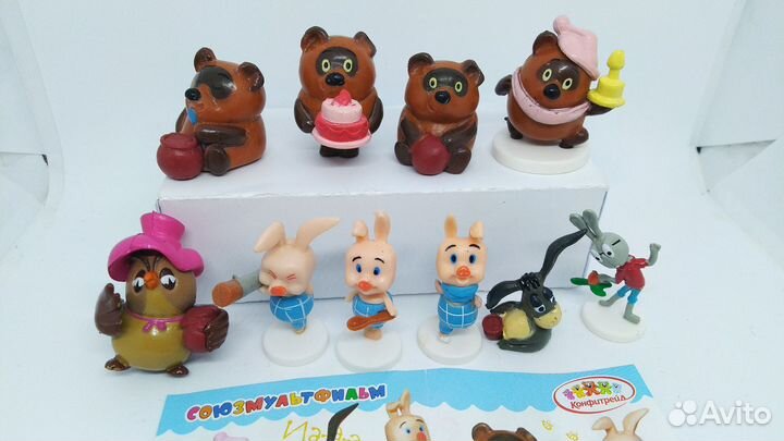 Серии Чебурашка, Эльфика, Винни пух, Сочи и др