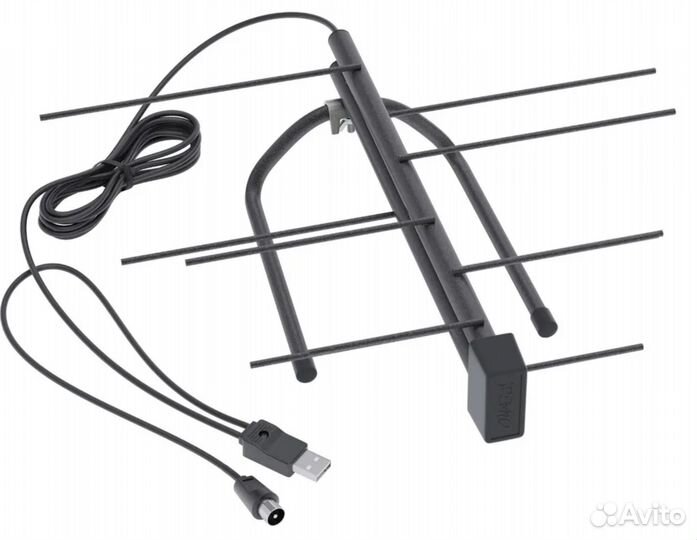 Комнатная антенна для цифрового тв кайман активная