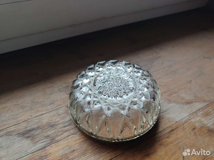 Хрустальная ваза (икорница) СССР