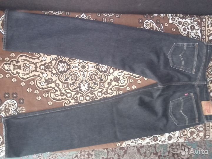 Levi's 501 36х36 жёстский деним, усажены