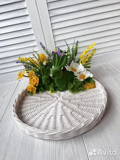 Пасхальный поднос, пасхальная композиция