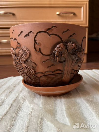 Кашпо керамические