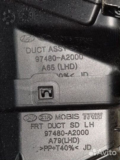 Дефлектор воздушный передний левый Kia Ceed Jd