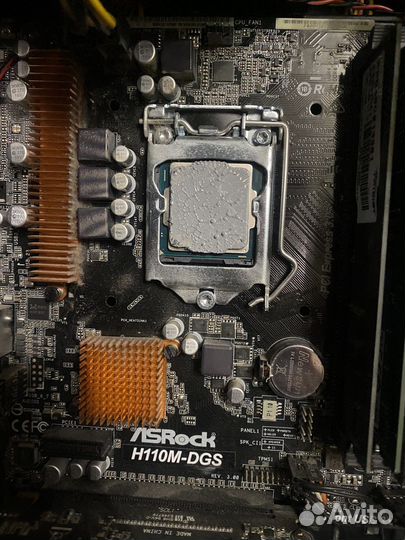 Процессор intel pentium g4560 + h110m