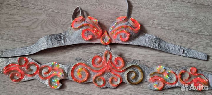 Светодиодная основа: лиф и пояс для танца