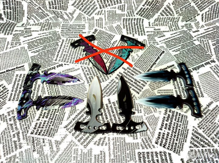 Тычковые парные игрушечные ножи из Standoff 2