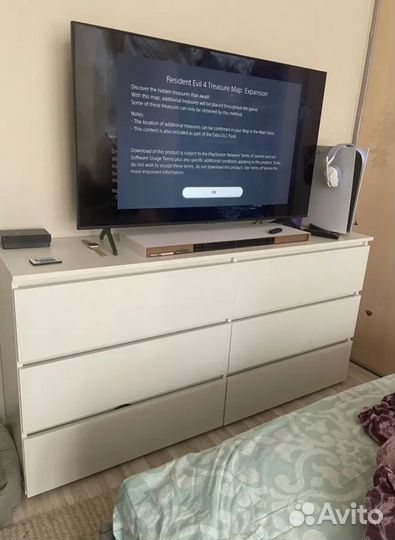Комод Денвер белый матовый