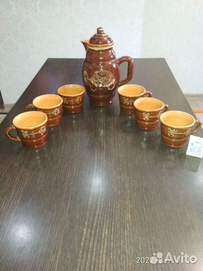 Чайный глиняный набор