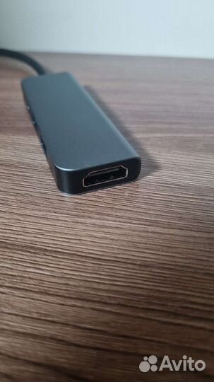 Переходник type-c hdmi (4K), usb (3.0)