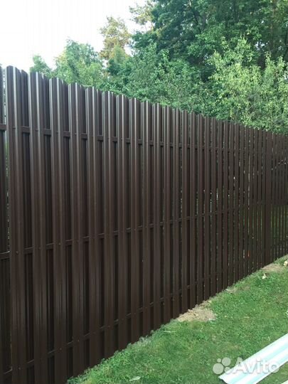 Установка заборов из профнастила/евроштакетника