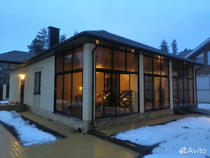 Остекление частного дома