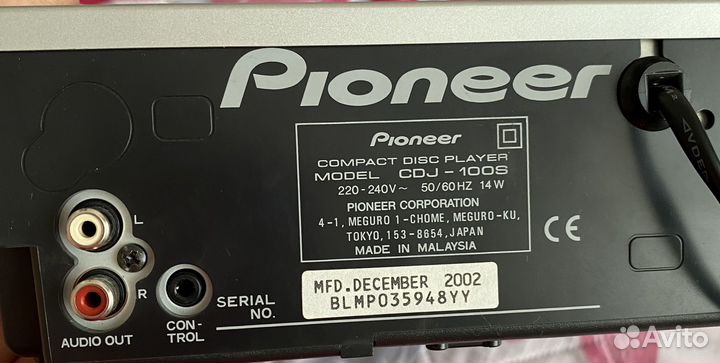 DJ CD-проигрыватель Pioneer DJ CDJ-100S