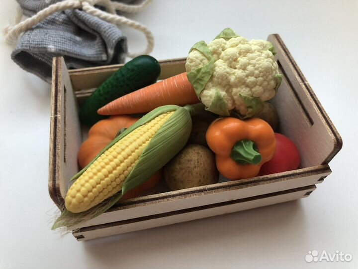 Фигурки овощей из полимерной глины