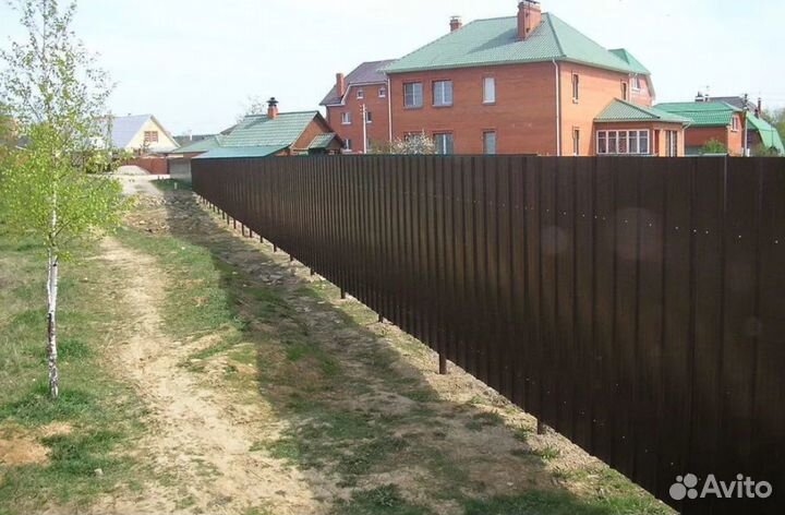 Забор металлический под ключ качественно