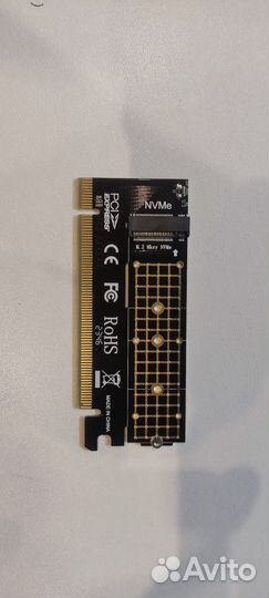 Плата расширения M.2 nvme на PCIx16