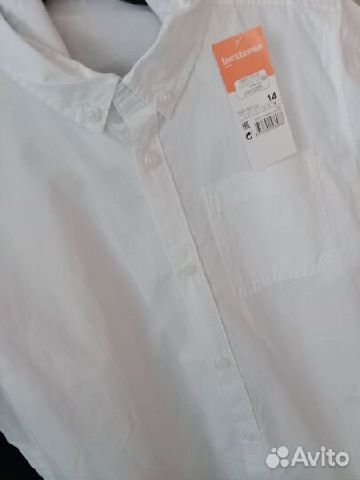 Рубашка школьная новая (х/б)для мальчика