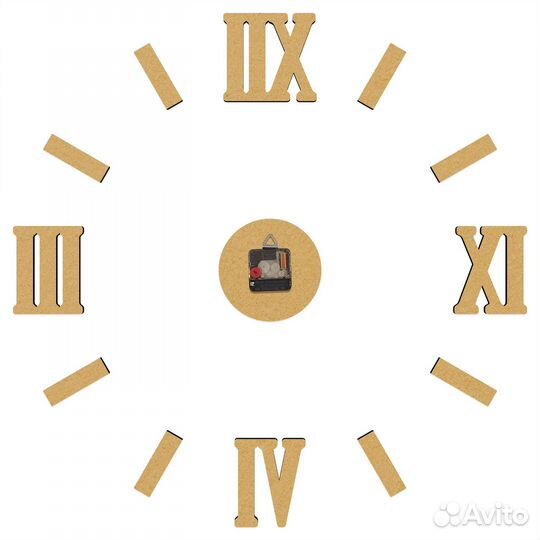 Часы настенные 70-80D рим дуб