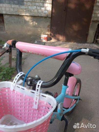 Детский велосипед б/у на 4-6 лет, для девочек